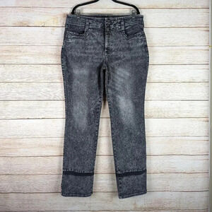 NYDJ Marilyn Straight Lift Tuck Women's Size 18W Jeans Nobelle Charcoal Stretchy